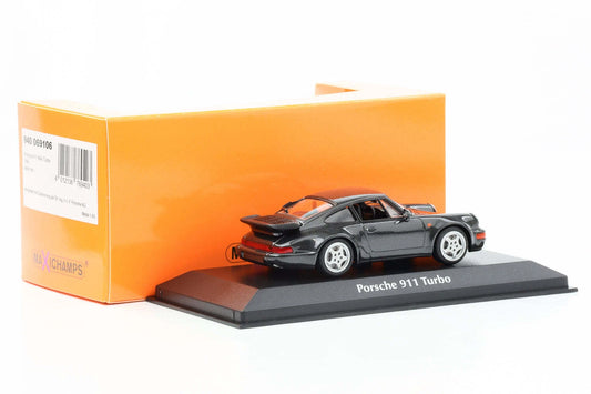 Porsche 911 (964) Turbo Coupe 1990 black - 1/43 Maxichamps