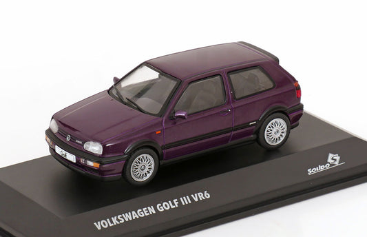 Volkswagen Golf 3 VR6  1994 violet - 1:43   Solido