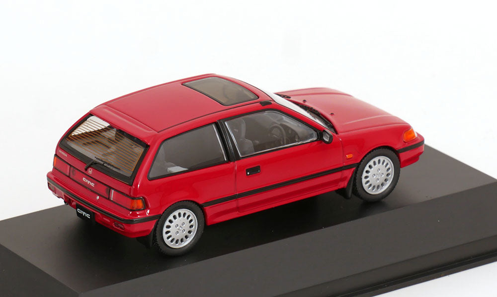  Honda Civic 1987 red  -  1:43 FIRST 43