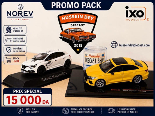 Promo Pack Megane RS + Audi RS3 - 1:43 (Norev ixo )