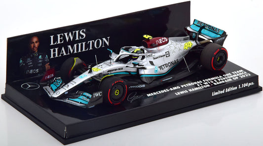 Mercedes AMG F1 W13 GP Bahrain Hamilton  - 1/43 Minichamps ( edition limitée 1104 PCS)