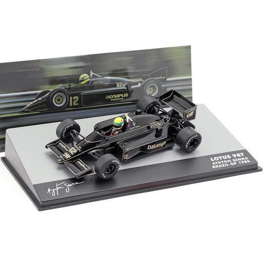 Ayrton Senna Lotus 98T #12 2e Brésil GP formule1 1986 -  1:43 Altaya