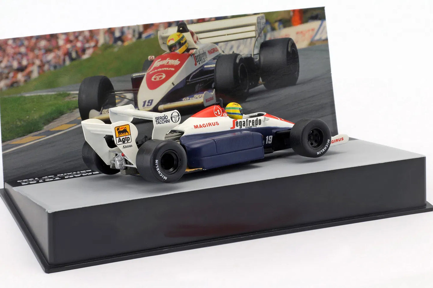 Ayrton Senna Toleman TG184 #19 3 britannique GP formule1 1984 -  1:43 Altaya