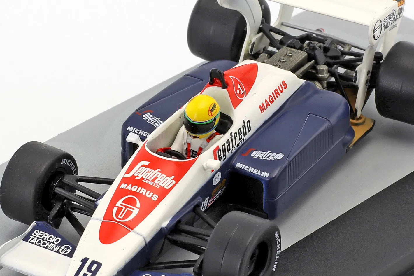 Ayrton Senna Toleman TG184 #19 3 britannique GP formule1 1984 -  1:43 Altaya