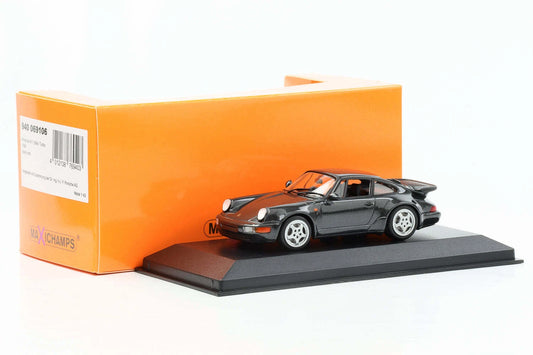 Porsche 911 (964) Turbo Coupe 1990 black - 1/43 Maxichamps